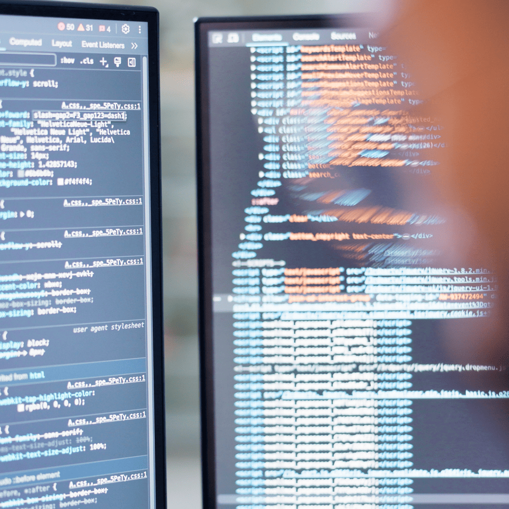In the Trenches podcast - Person working on codes